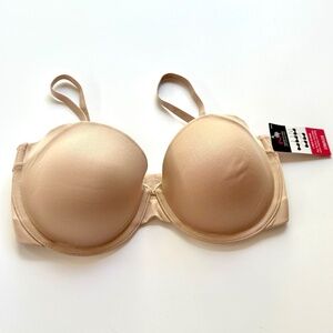 Maidenform Beige Bra Strapless  34D NWT